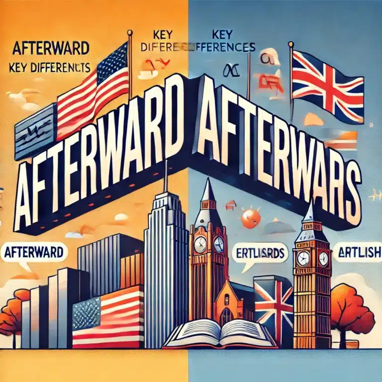Afterward vs Afterwards: Key Differences Explained