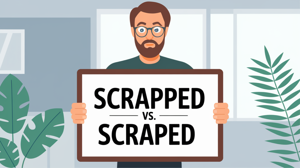 Scrapped vs. Scraped