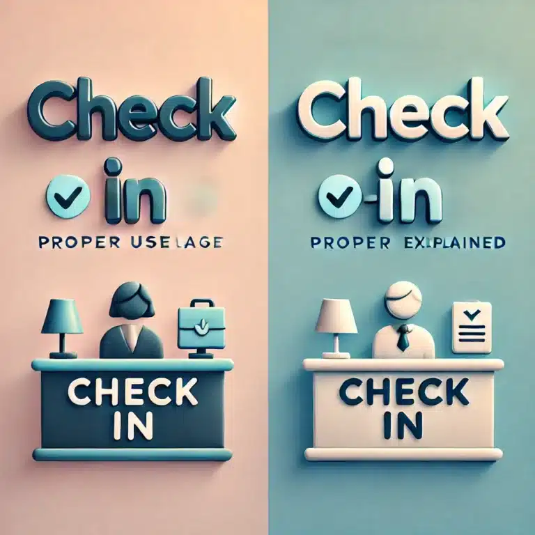 Check In vs. Check-In: Proper Usage Explained
