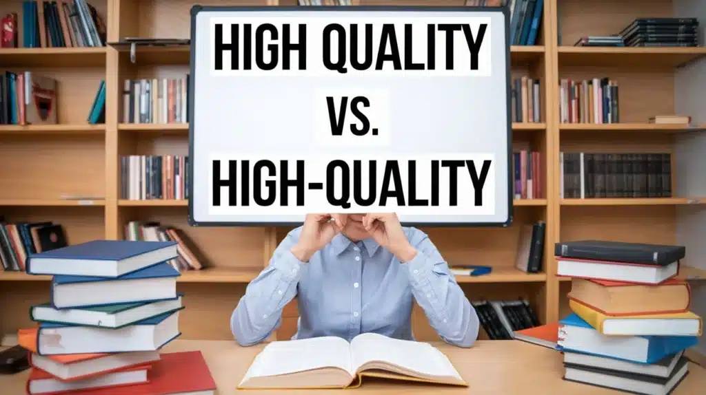 High Quality vs. High-Quality: Mastering Compound Adjectives