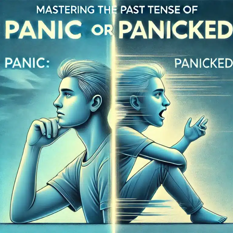 Mastering the Past Tense of Panic: Is it Panic or Panicked?
