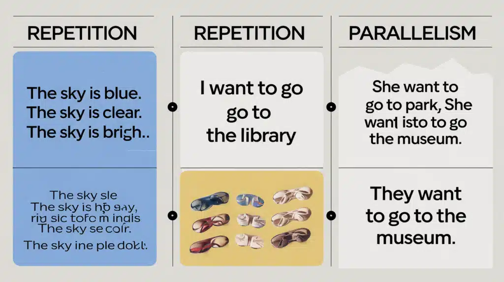 Repetition vs Parallelism: Key Differences and Examples in Writing