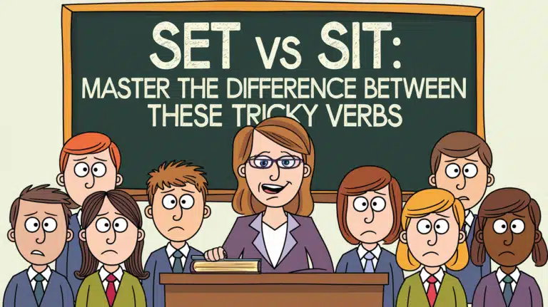 Set vs Sit: Master the Difference Between These Tricky Verbs