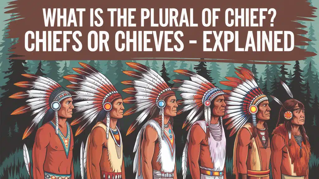 What Is the Plural of Chief? Chiefs or Chieves Explained