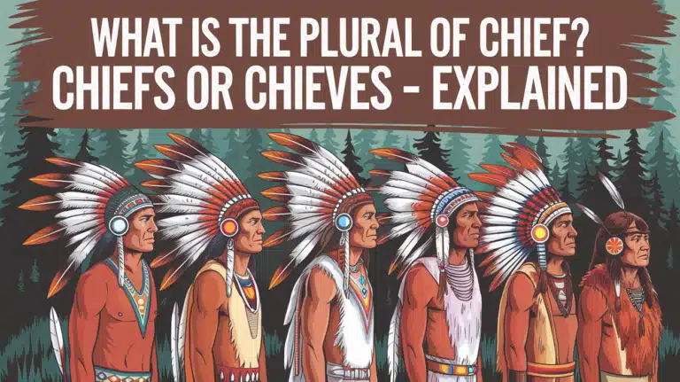 What Is the Plural of Chief? Chiefs or Chieves Explained