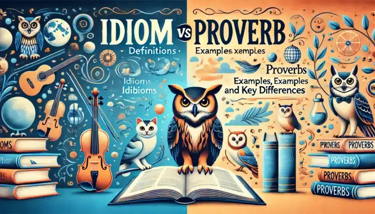Idiom vs Proverb: Definitions, Examples, and Key Differences
